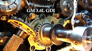 Timing Chain Replacement Disassemble GM 36L GDI 08 CTS part 1 [upl. by Derwon]