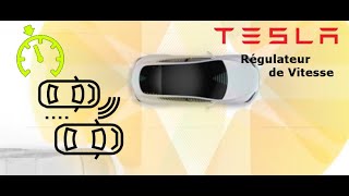 Tesla Model 3  Le régulateur de vitesse  ActivationArrêt [upl. by Ltihcox311]