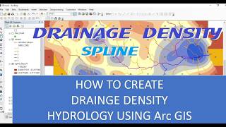 How to Create Drainage Density hydrology Mapping by Arc GIS IDW Kriging amp Spline Tools አማርኛ ቱቶር [upl. by Imis]