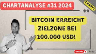 312024 CHARTANALYSE Gold Silber Bitcoin Ethereum  quotBitcoin erreicht Zielzone bei 100000 USDquot [upl. by Rozanne475]