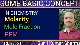 Molarity  Molality  Mole fraction  PPM [upl. by Nuahsad]