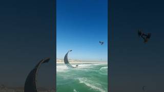 Extremely low kiteloop kiteboarding kitesurfing kitesurf bigair megaloop [upl. by Suzann990]