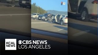 Violent fourcar crash leaves seven injured in Temecula [upl. by Hung55]