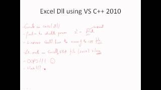 Excel dll using C VS 2010 express with debugging [upl. by Medovich894]