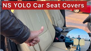 NS YOLO Car Seat Covers Waterproof Leather Installation  Used Car for Sale nsyolo cars seatcover [upl. by Hornstein556]