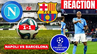 Napoli vs FC Barcelona 11 Live UEFA Champions League UCL Football Match Score Highlights Vivo [upl. by Ruhnke769]