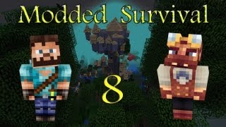 Minecraft Modded Survival Ep8  Preemptive Strike [upl. by Hadnama]