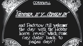 Archive Padstow Obby Oss 1930 [upl. by Esinnej]