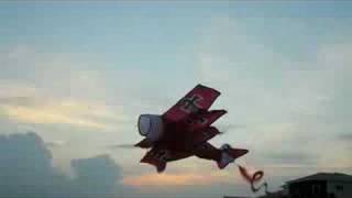 Fokker Triplane Kite Flying Aug 2008 [upl. by Gurney]