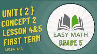 Easy math grade 5 first term unit 2 lesson 4amp5 prime factorization Greatest common factorsايزى ماث [upl. by Harbison]