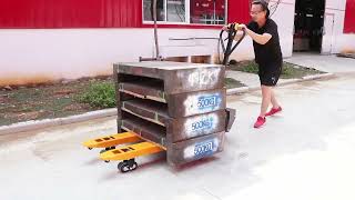 semi electric pallet truck electricpallettruck electricpalletjack WarehouseEquipment forklift [upl. by Leoy564]