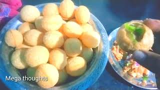 readymade pani puri recipe quick and easy pani puri recipe Mega thoughts [upl. by Romo]