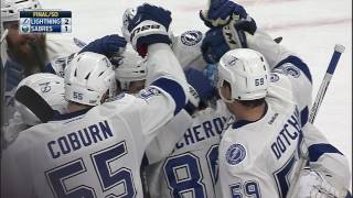 Lightning announcer gets excited over Kucherovs bold shootout winner [upl. by Yenitirb]