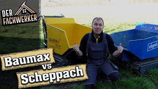 Kampf der Dumper Baumax RMD650 gegen Scheppach DP6500 [upl. by Senaj]