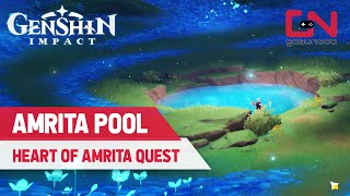 How to Unlock Amrita Pool in Genshin Impact  Heart of Amrita Quest [upl. by Eluj929]