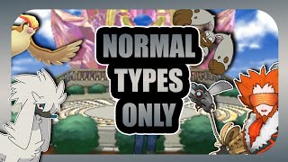 Can You Beat Pokemon XY With Only Normal Types [upl. by Tronna735]