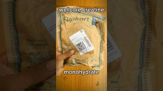 Unboxing📦 Wellcore Creatine Monohydrate Review🏋💪🇮🇳viral fitness ytshorts shorts workout gym [upl. by Tiffany]