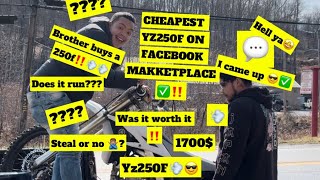 Buying The Cheapest Dirt bike On FaceBook Market Place [upl. by Alleuqram]