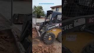 Tractor Pull johndeereskidsteer moving shed waddlinfarm [upl. by Hairakcaz651]