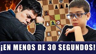 ¡¡BRUTAL Hikaru Nakamura DERROTADO en MENOS de 30 segundos por el PRODIGIO ORO de 10 AÑOS [upl. by Gaige]