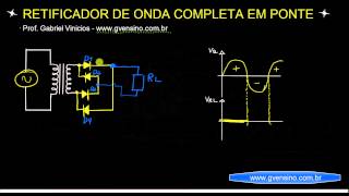 Aula 43  Falsa Ponte Retificadora de diodos [upl. by Ardnoyek]