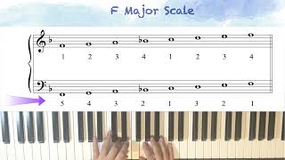 F Major Scale amp Diatonic Triad [upl. by Katharyn]