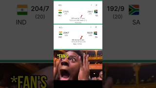 ICCT20 MACTH3 IND Vs SA INDIA Win By 11 Runs indiavssouthafrica shorviral [upl. by Sutit]