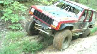 1999 Jeep Cherokee Flexing at Waterworks Trails [upl. by Nomahs]