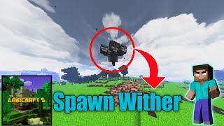 SPAWN WITHER IN LOKICRAFT 5 shorts [upl. by Nylatsirk]