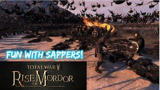 Massive Destruction with Sappers  Rise Of Mordor Total War Attila [upl. by Raamal]