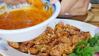 Udang Goreng Saos Telur Asin  Sambal Cocolan Istimewa cooking masakansimple doyankuliner [upl. by Aekahs180]