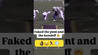 FAKE the punt an the Handoff🏈😳 [upl. by Yrro703]