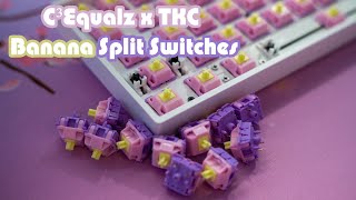 C³Equalz X TKC Banana Split Switches stock vs lubed [upl. by Ahsratal790]