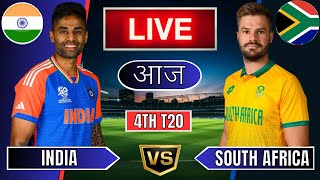 India vs South Africa 4th T20  Live Cricket Match Today  IND vs SA Live Match Today  IND Batting [upl. by Daukas852]