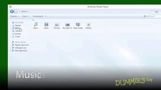 How to Use Windows Media Player on Windows 8 For Dummies [upl. by Teemus695]