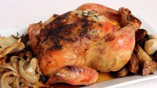 Whole Roast Chicken Recipe  Laura Vitale  Laura in the Kitchen Episode 302 [upl. by Alicul365]