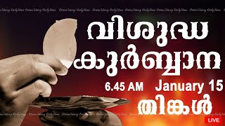 Holy Mass I Malayalam Mass I January 15 I Monday I Qurbana I 645 AM [upl. by Hsirehc]