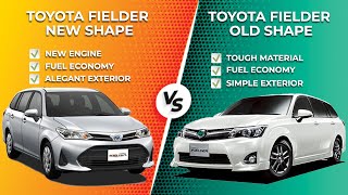 Toyota Corolla Fielder Old Shape Vs New Shape Comparison  Toyota Corolla Fielder 2014 [upl. by Truda111]