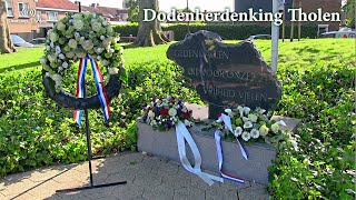 4 mei Dodenherdenking Gemeente Tholen 2022  Omroep Tholen [upl. by Sirronal]