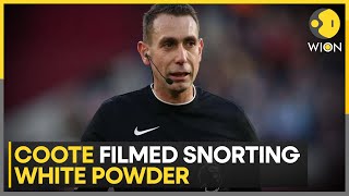 Referee David Coote Appears To Snort White Powder in Video Filmed During Euro 2024  WION [upl. by Ynafit]