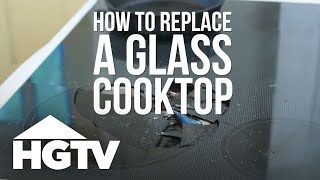 How to Replace a Glass Cooktop  HGTV [upl. by Adnuhser]