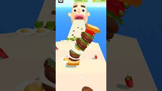 Sandwich runner but too many items 😅 burger food viralvideos games gaming foryou fun [upl. by Onitselec]