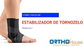 Como colocar o Estabilizador de Tornozelo Hidrolight Botinha  Loja OrthoHouse [upl. by Finnigan721]