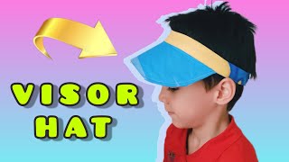 how to make a visor hat sun hat  diy fabric hats [upl. by Lori]