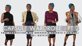 CAPSULE WARDROBE  PART 2  6 Pieces  over 10 Outfits  Transition into Fall  Shop your Closet 1st [upl. by Aztirak439]