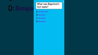 Do you know Napoleons last name [upl. by Apfelstadt]