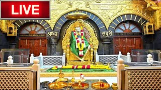 🔴Live Shirdi Sai Baba Aarti Darshan 01 OCTOBER 2024 [upl. by Wanda]