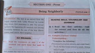 11 Being Neighborly  11th English Notes [upl. by Troyes]