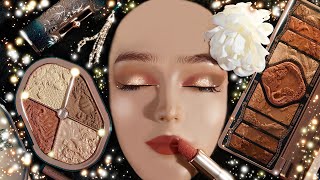 ASMR Festive Glam Makeup on Mannequin [upl. by Aracaj]