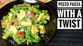 Healthy Spinach Pasta  Pesto Pasta Recipe  Basil Pasta  Green Pasta  Quick amp Easy Pasta Recipe [upl. by Iffar]